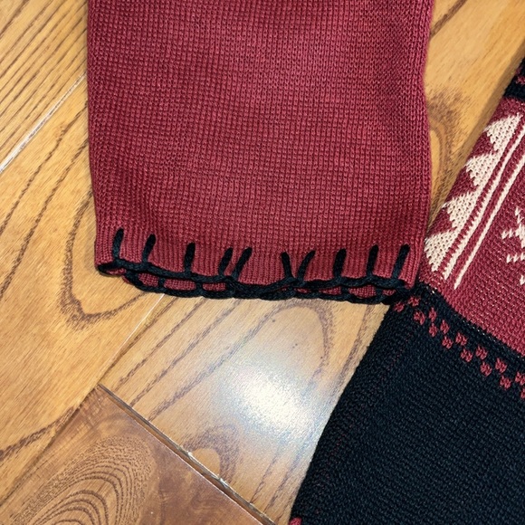 Chico’s design women’s zipper sweater cardigan southwestern design size 3 - Picture 7 of 14